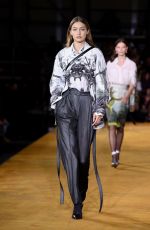 GIGI HADID at Burberry Rumway Show at London Fashion Week 09/16/2019