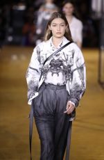 GIGI HADID at Burberry Rumway Show at London Fashion Week 09/16/2019