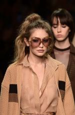 GIGI HADID at Fendi Runway Show at Milan Fashion Week 09/19/2019