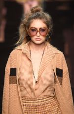 GIGI HADID at Fendi Runway Show at Milan Fashion Week 09/19/2019