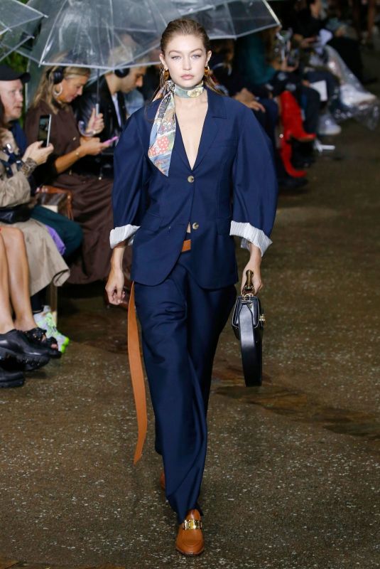 GIGI HADID at Lanvin Ready to Wear Fashion Show in Paris 09/25/2019