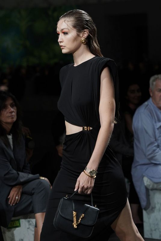 GIGI HADID at Versace Fashion Show at MFW in Milan 09/20/2019