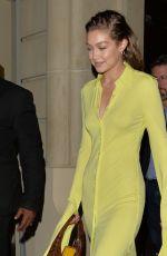 GIGI HADID Headig to Rihanna x Fenty Party in Paris 09/26/2019