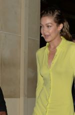 GIGI HADID Headig to Rihanna x Fenty Party in Paris 09/26/2019