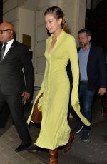 GIGI HADID Headig to Rihanna x Fenty Party in Paris 09/26/2019