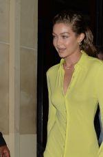 GIGI HADID Headig to Rihanna x Fenty Party in Paris 09/26/2019