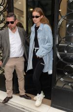 GIGI HADID Leaves Chanel Store Rue Cambon in Paris 09/30/2019