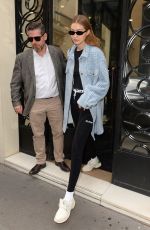 GIGI HADID Leaves Chanel Store Rue Cambon in Paris 09/30/2019