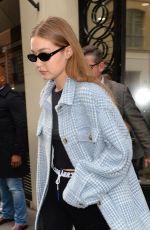 GIGI HADID Leaves Chanel Store Rue Cambon in Paris 09/30/2019