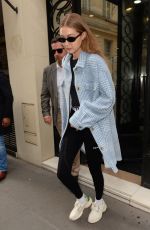 GIGI HADID Leaves Chanel Store Rue Cambon in Paris 09/30/2019