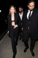 GIGI HADID Leaves Hotel Cafe Royal in London 09/16/2019