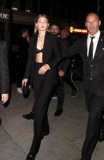 GIGI HADID Leaves Hotel Cafe Royal in London 09/16/2019