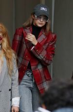 GIGI HADID Out and About in Paris 09/27/2019