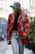 GIGI HADID Out and About in Paris 09/27/2019