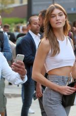GRACE ELIZABETH Arrives at Alberta Ferretti Fashion Show in Milan 09/18/2019