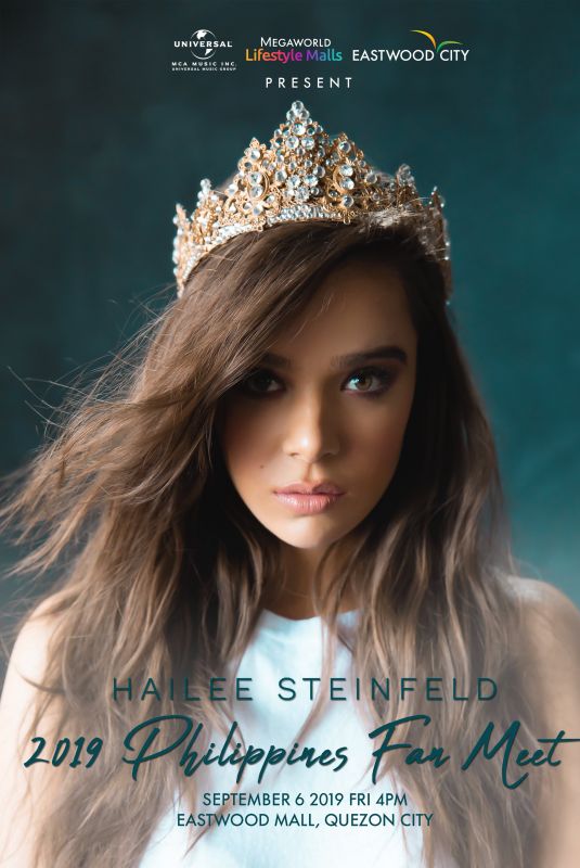HAILEE STEINFELD - 2019 Philippines Fan Meet Poster