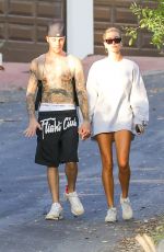 HAILEY and Justin BIEBER Out and About in Hollywood 09/04/2019