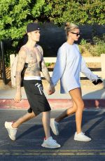 HAILEY and Justin BIEBER Out and About in Hollywood 09/04/2019