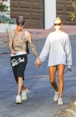 HAILEY and Justin BIEBER Out and About in Hollywood 09/04/2019
