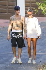 HAILEY and Justin BIEBER Out and About in Hollywood 09/04/2019