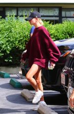 HAILEY BIEBER Leaves Pilates Class in West Hollywood 09/10/2019