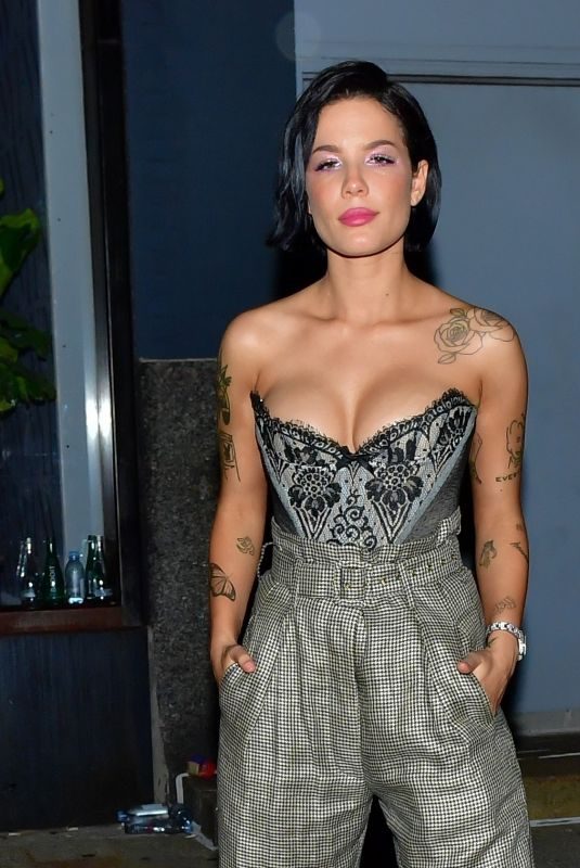 HALSEY Leaves Rihanna’s Fenty Party in New York 09/10/2019