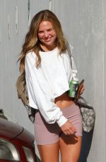 HANNAH BROWN Arrives at DWTS Rehersal in Studio City 09/02/2019