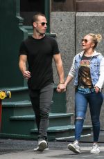 HAYDEN PANETIERE and Zach Hickerson Holding Hands Out in New York 09/04/2019
