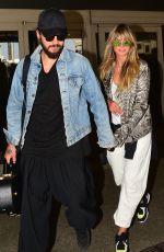 HEIDI KLUM and Tom Kaulitz at LAX Airport in Los Angeleas 09/11/2019