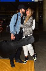 HEIDI KLUM and Tom Kaulitz at LAX Airport in Los Angeleas 09/11/2019