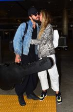 HEIDI KLUM and Tom Kaulitz at LAX Airport in Los Angeleas 09/11/2019