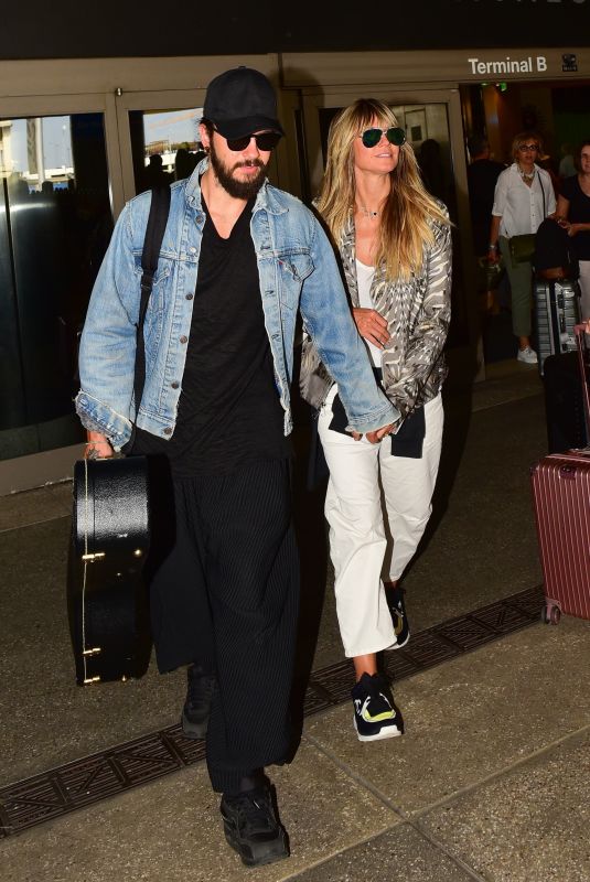 HEIDI KLUM and Tom Kaulitz at LAX Airport in Los Angeleas 09/11/2019