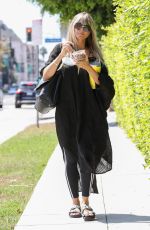 HEIDI KLUM Leaves Meche Hair Salon in Beverly Hills 09/04/2019