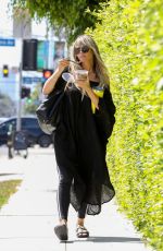 HEIDI KLUM Leaves Meche Hair Salon in Beverly Hills 09/04/2019