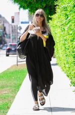 HEIDI KLUM Leaves Meche Hair Salon in Beverly Hills 09/04/2019