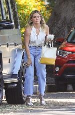 HILARY DUFF in Denim Out for Coffee in Studio City 09/13/2019
