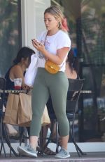 HILARY DUFF in Leggings Out Shopping in Los Angeles 08/21/2019