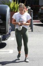 HILARY DUFF in Leggings Out Shopping in Los Angeles 08/21/2019