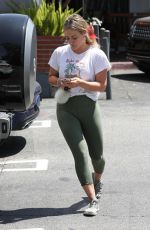HILARY DUFF in Leggings Out Shopping in Los Angeles 08/21/2019