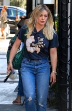 HILARY DUFF Out for Lunch in West Hollywood 09/24/2019