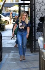 HILARY DUFF Out for Lunch in West Hollywood 09/24/2019