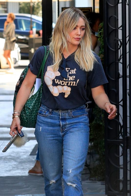 HILARY DUFF Out for Lunch in West Hollywood 09/24/2019