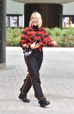 HOLLY WILLOGHBY at Stihl Games Challenge Cutting Timber at This Morning Show 09/11/2019