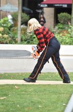 HOLLY WILLOGHBY at Stihl Games Challenge Cutting Timber at This Morning Show 09/11/2019