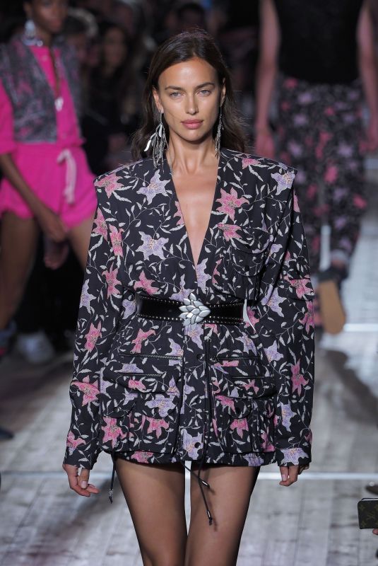 IRINA SHAYK at Isabel Marant Runway Show at Paris Fashion Week 09/26/2019