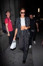 IRINA SHAYK Leaves Oscar De La Renta Faashion Show in New York 09/10/2019