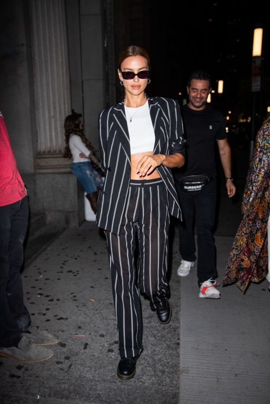 IRINA SHAYK Leaves Oscar De La Renta Faashion Show in New York 09/10/2019