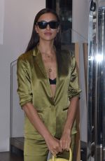 IRINA SHAYK Out at Via Montenapoleone in Milan 09/20/2019