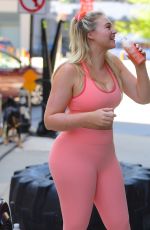 ISKRA LAWRENCE Working Out at Dogpound Gym in New York 09/07/2019