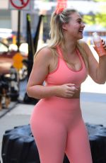 ISKRA LAWRENCE Working Out at Dogpound Gym in New York 09/07/2019